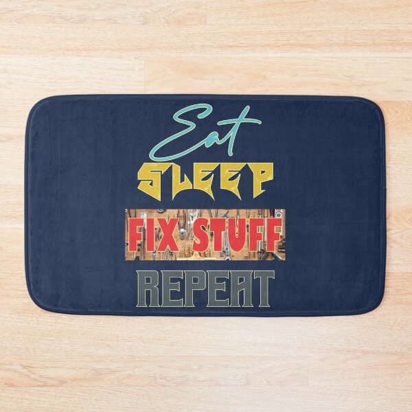 Item preview, Eat Sleep Fix Stuff Repeat -Funny Employee Tshirt  designed and sold by THEJOHNJADS.
