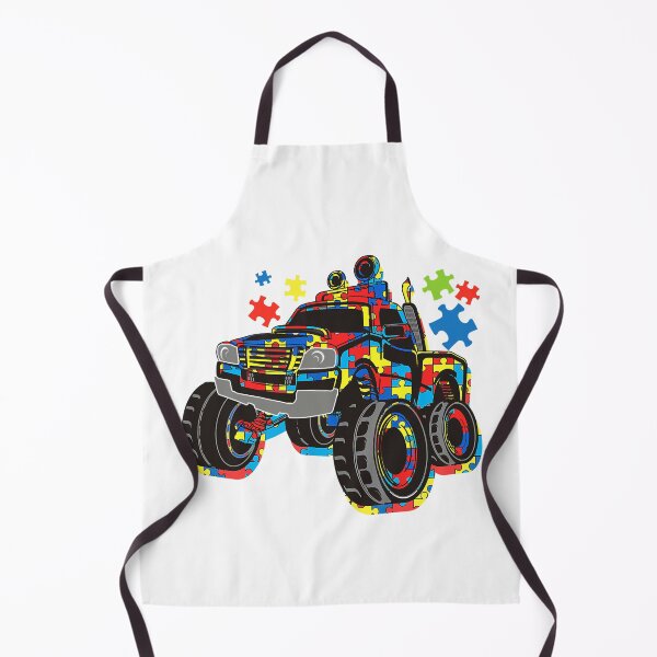 Item preview, Monster Truck With Autism Puzzle Background Love Acceptance designed and sold by HaaChris-Artis.