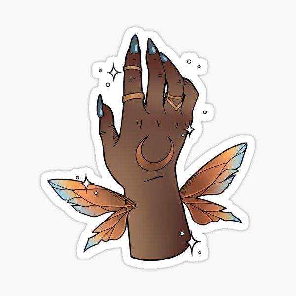 Item preview, Fairy Hand (orange/blue)  designed and sold by Ellen Brouwer.
