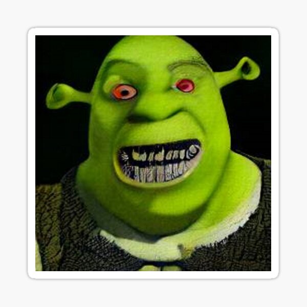 Vista previa del artículo con la obra «Parálisis del Sueño Demonio Shrek», diseñado y vendido por BooRat.