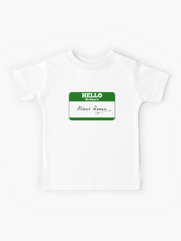 Origin Of The Enmity Hello My Name Is Oliver Queen Sticker Green Arrow Funny  Graphic Gifts