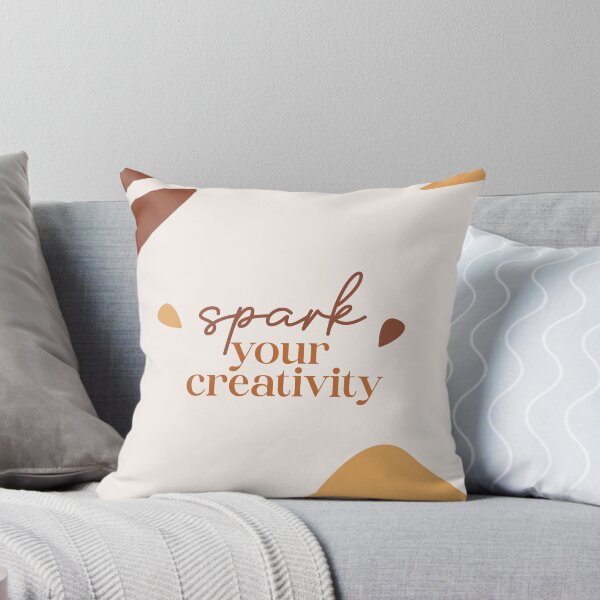 Spark Your Creativity Throw Pillow
