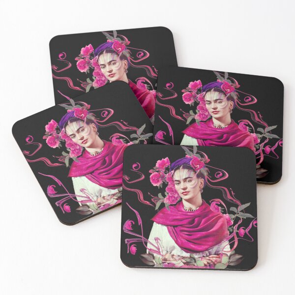 Item preview, FRIDA KAHLO Mexican Feminist portrait painting  designed and sold by lyttlecoyazoa.