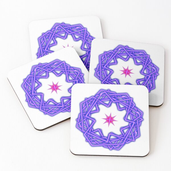 Item preview, Violet and red mandala, abstract art designed and sold by Meo Design.