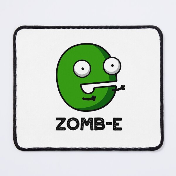 Item preview, Zom-E Halloween Funny Zombie Alphabet E Puns designed and sold by punnybone.