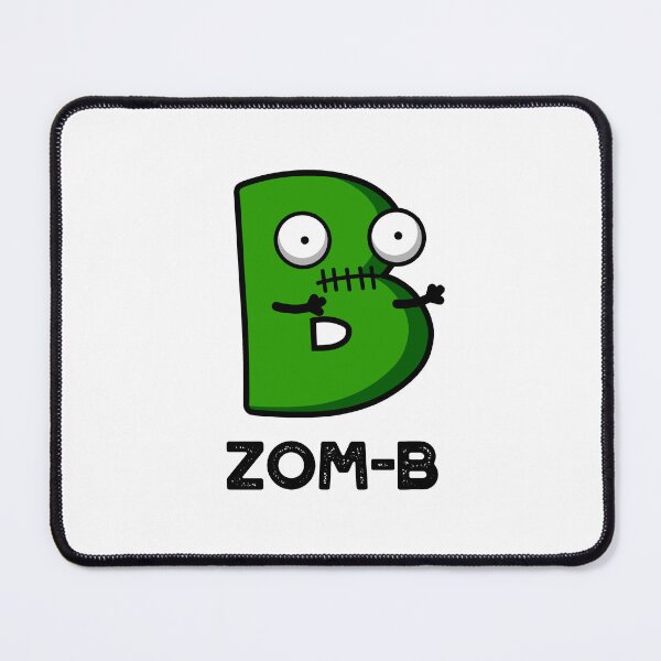 Item preview, Zom-B Funny Halloween Zombie Alphabet B Puns designed and sold by punnybone.