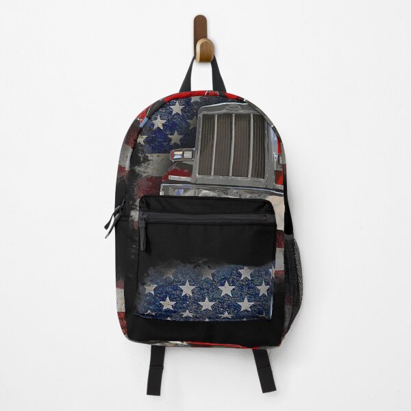 Item preview, Trucker With American Flag And Big Rig designed and sold by GardNewerd.