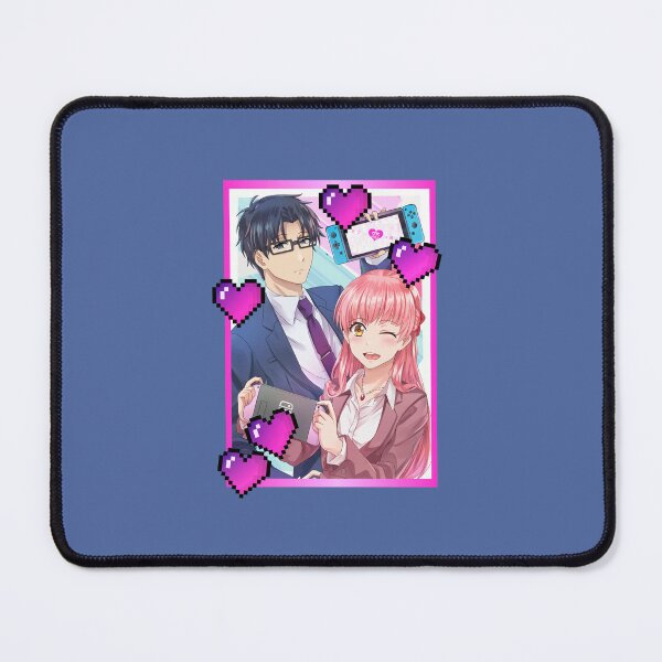 Item preview, Simple Hot Pink Wotakoi Love (on Blue/Grey) designed and sold by epinkb.