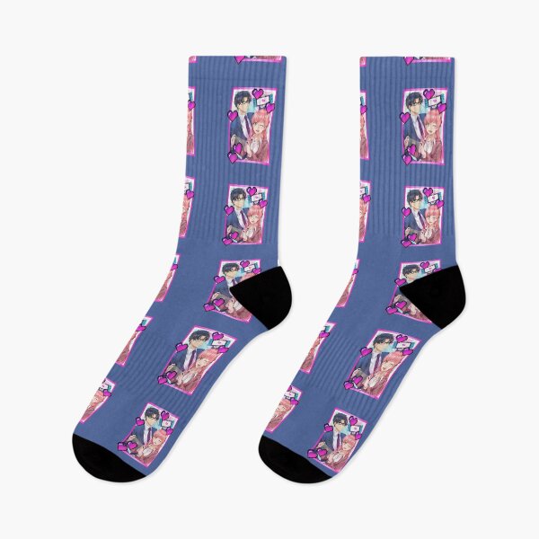 Item preview, Simple Hot Pink Wotakoi Love (on Blue/Grey) designed and sold by epinkb.
