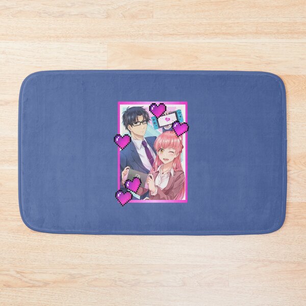 Item preview, Simple Hot Pink Wotakoi Love (on Blue/Grey) designed and sold by epinkb.