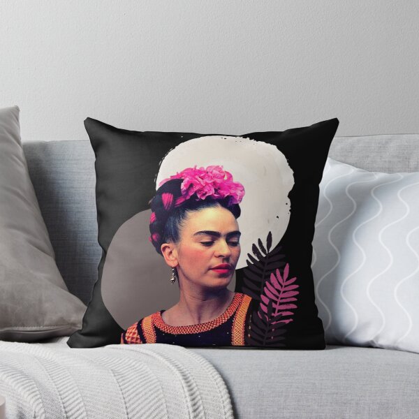 Aperçu de l'œuvre Frida Kahlo, fleurs et aquarelle créée et vendue par lyttlecoyazoa.