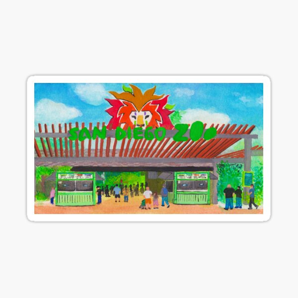 Item preview, San Diego Zoo Watercolor Painting designed and sold by JHDesigns08.
