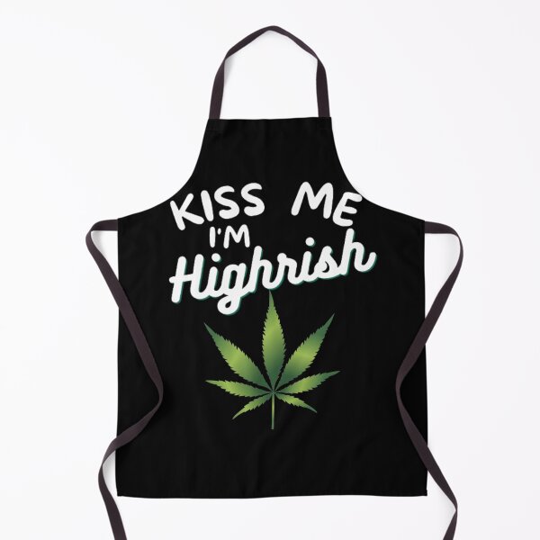 Item preview, Kiss Me Im Highrish Weed Stoner Kiss Me Funny designed and sold by BestDesignbySof.