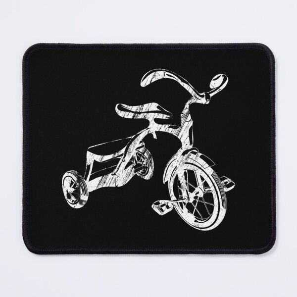 Item preview, Ride Hard Vintage Tricycle Pedal Power Kids Retro Trike White Essential T-Shirt designed and sold by amberk1cira.