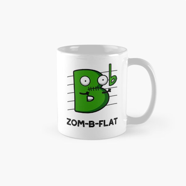 Item preview, Zom-B-Flat Halloween Funny Zombie Music Puns  designed and sold by punnybone.
