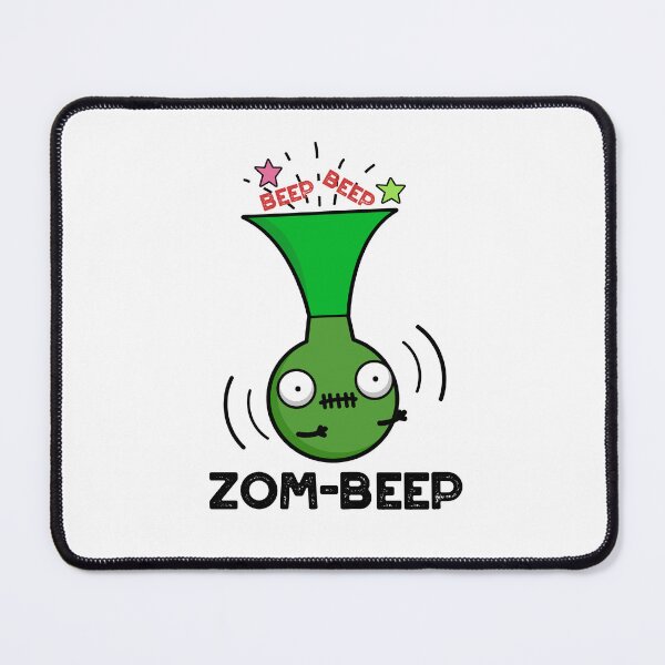 Item preview, Zom-beep Halloween Funny Zombie Honker Puns designed and sold by punnybone.