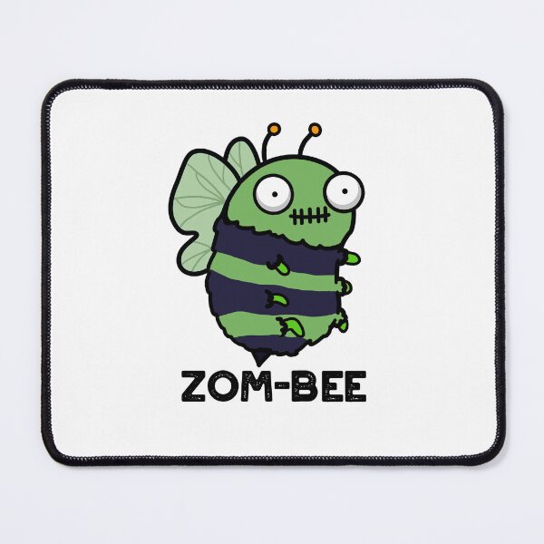 Item preview, Zom-bee Halloween Funny Zombie Bee Puns designed and sold by punnybone.