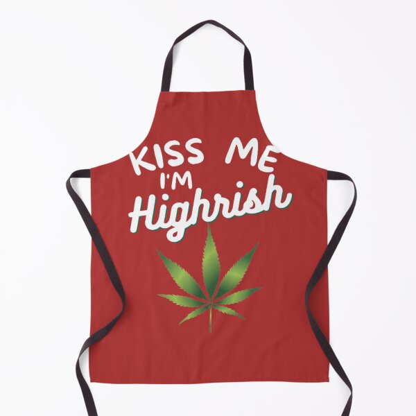 Item preview, Kiss Me Im Highrish Weed Stoner Kiss Me Funny designed and sold by BestDesignbySof.