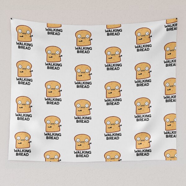 Item preview, Walking Bread Cute Halloween Zombie Food Pun  designed and sold by punnybone.