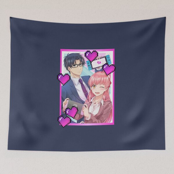 Item preview, Simple Hot Pink Wotakoi Love (on Navy) designed and sold by epinkb.