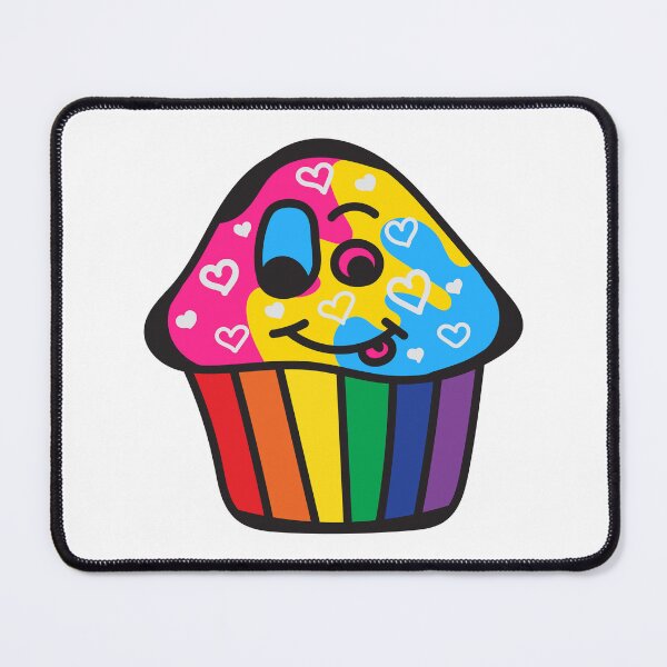 Item preview, Panromantic Pride Rainbow Cupcake designed and sold by BiOurPride.