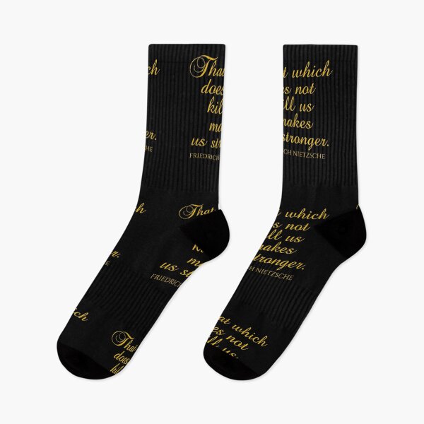 Item preview, Friedrich Nietzsche Sayings - That Which Does Not Kill Us Makes Us Stronger designed and sold by PhiloJourney.