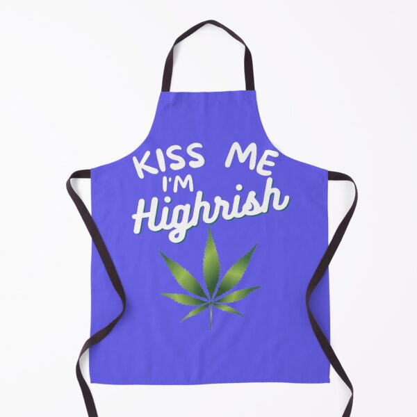 Item preview, Kiss Me Im Highrish Weed Stoner Kiss Me Funny designed and sold by BestDesignbySof.