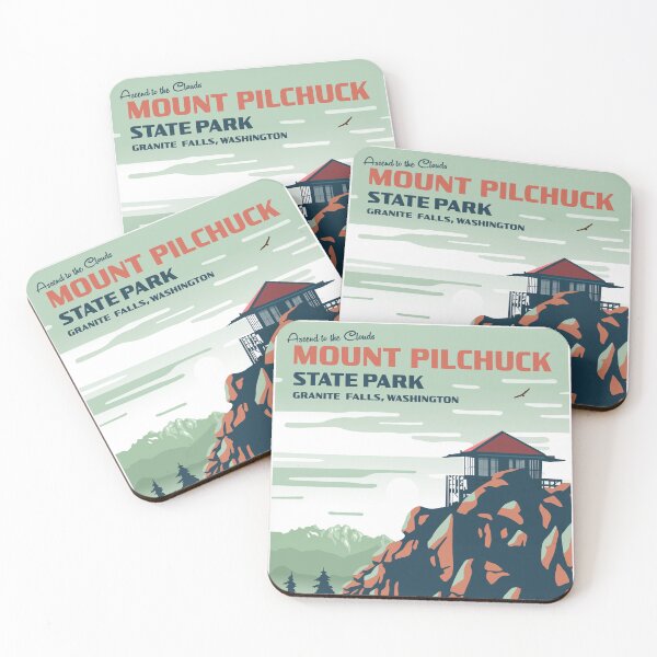 Item preview, Mount Pilchuck Vintage Style Poster designed and sold by invention7.