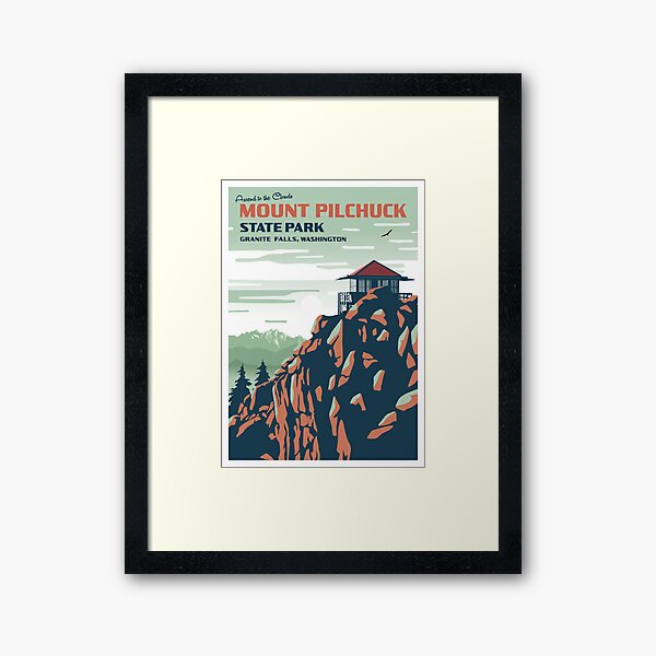 Item preview, Mount Pilchuck Vintage Style Poster designed and sold by invention7.