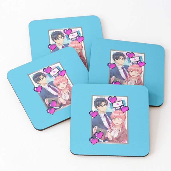 Item preview, Simple Silver Wotakoi Love (on Aqua) designed and sold by epinkb.