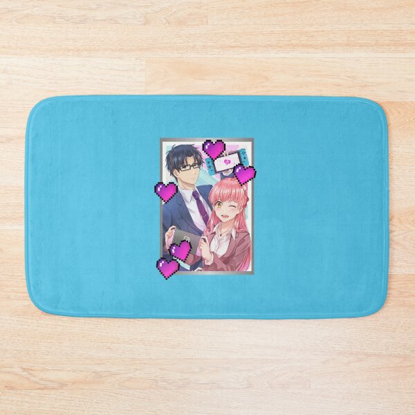 Item preview, Simple Silver Wotakoi Love (on Aqua) designed and sold by epinkb.