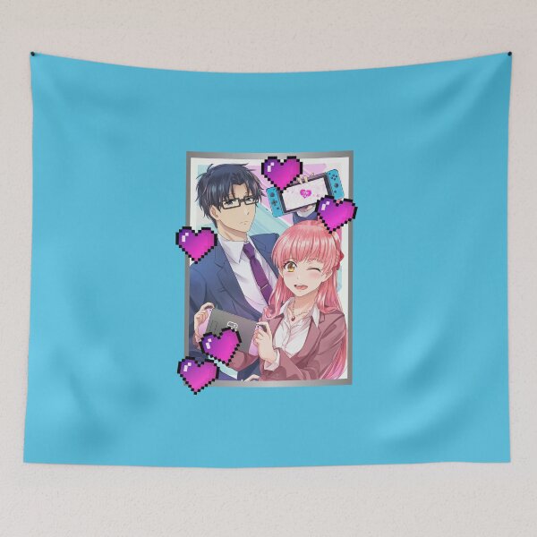 Item preview, Simple Silver Wotakoi Love (on Aqua) designed and sold by epinkb.