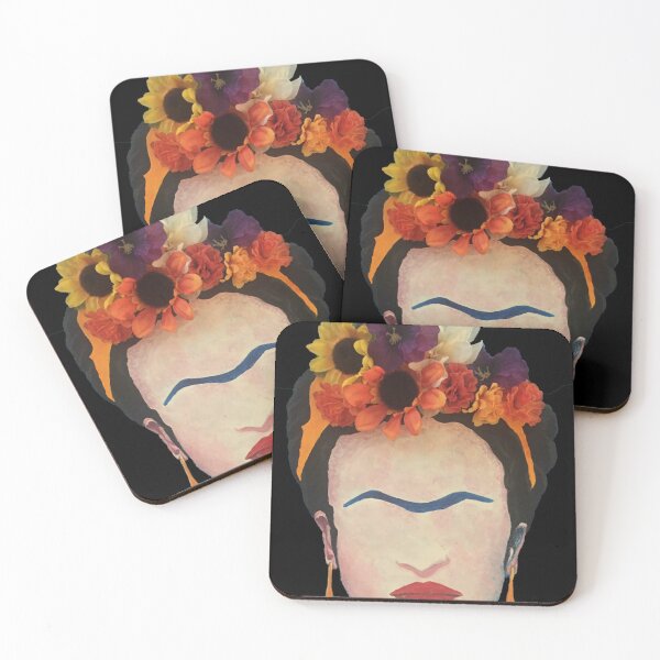 Item preview, Frida, Flowers and All  designed and sold by lyttlecoyazoa.