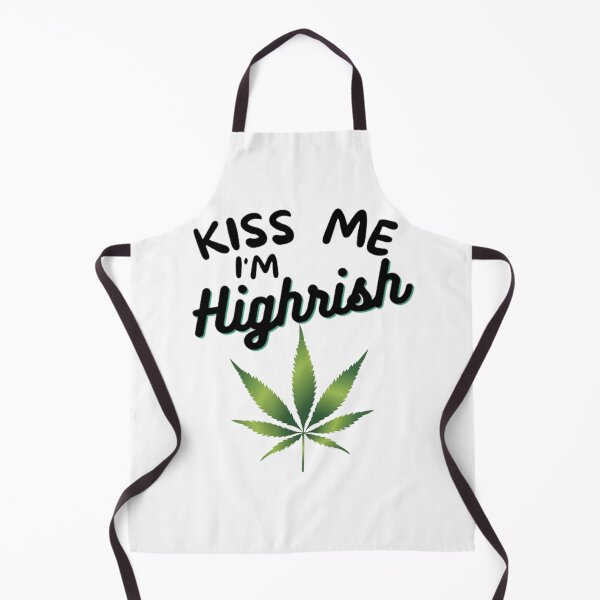 Item preview, Kiss Me Im Highrish Weed Stoner Kiss Me Funny designed and sold by BestDesignbySof.