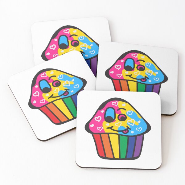 Item preview, Panromantic Pride Rainbow Cupcake designed and sold by BiOurPride.