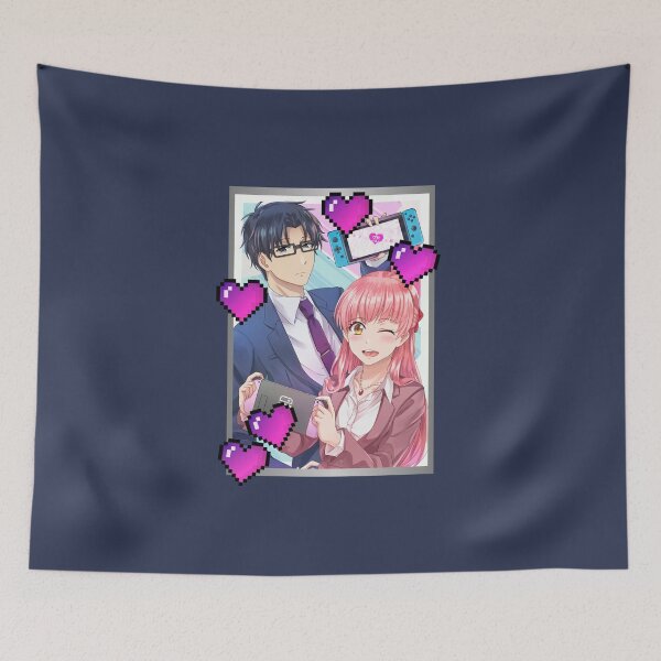 Item preview, Simple Silver Wotakoi Love (on Navy) designed and sold by epinkb.
