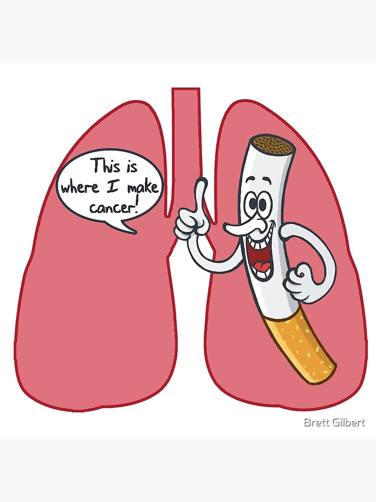 Discover Cigarette Lung Cancer Premium Matte Vertical Poster