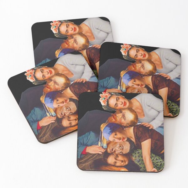Item preview, Frida-Kahlo-Van-Gogh-Mona-Lisa-Dali-Salvador-Friends  designed and sold by lyttlecoyazoa.