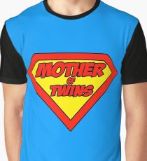 Super mom Mother of Twins Graphic T-Shirt