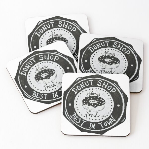 Item preview, Donut - vintage restaurant 70s 60s chef stamp  designed and sold by YKSBYOFS YKSBYOFS.