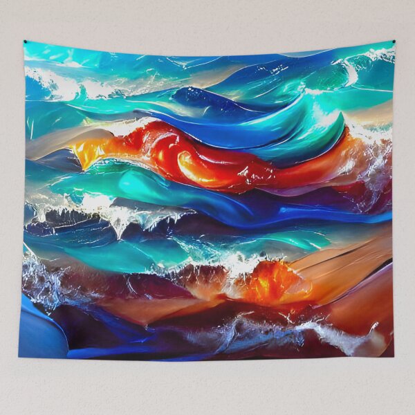 Item preview, Ocean Waves Painting designed and sold by bradm50.