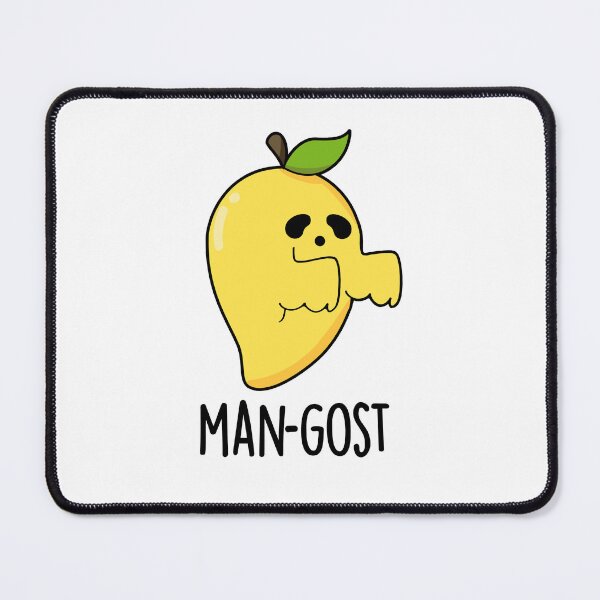 Item preview, Man-gost Halloween Funny Mango Fruit Ghost Puns designed and sold by punnybone.
