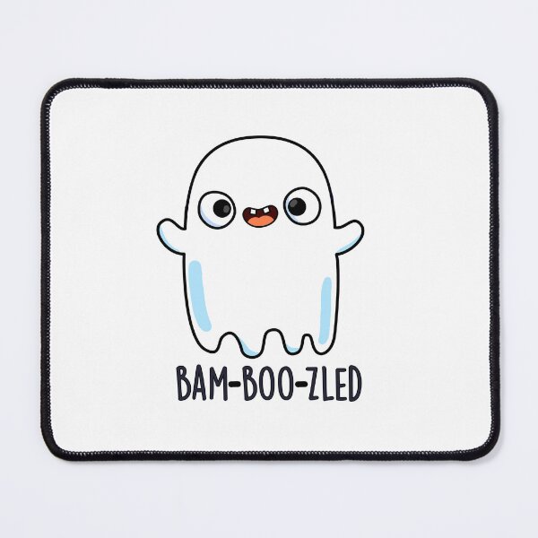 Item preview, Bam-boo-zled Halloween Funny Confused Ghost Puns  designed and sold by punnybone.