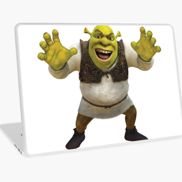 Shrek Laptop Skins Redbubble - decals for roblox shrek