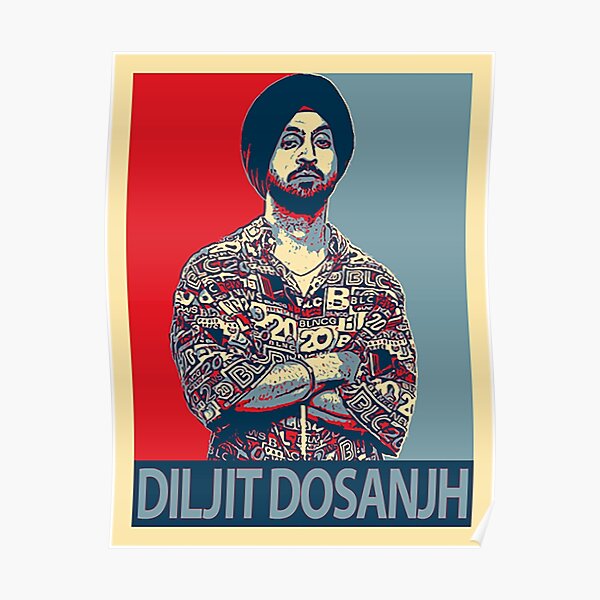 Diljit Dosanjh G.O.A.T. DIGITAL Album Poster Punjabi 