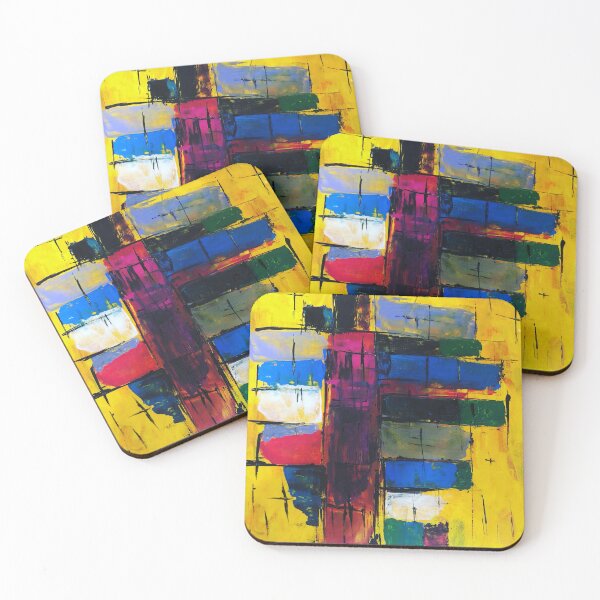 Item preview, Abstract Blue and Yellow Chillin' designed and sold by villageschool.