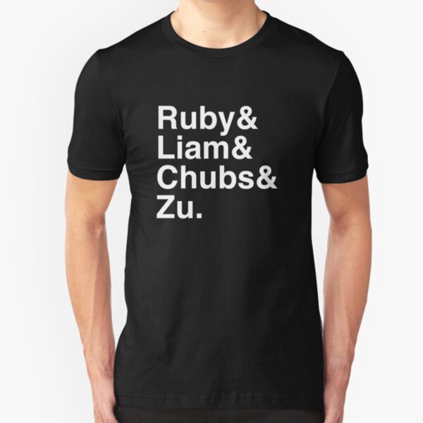 Ruby & Liam & Chubs & Zu. (inverse) Slim Fit T-Shirt