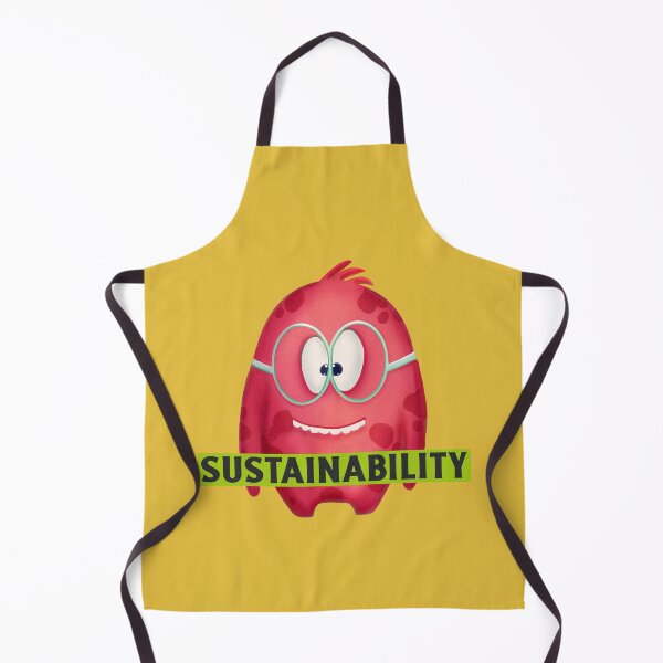 Item preview, Sostenibilidad Un vegetal rojo nerd con gafas grandes sonriendo mientras sostiene un cartel designed and sold by pixelplaza.