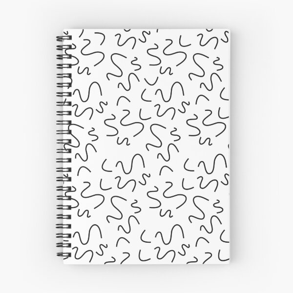 Item preview, Minimalist Squiggle Pattern In Black and White designed and sold by risingrocket.