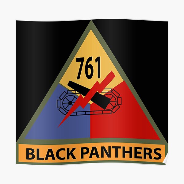"Army 761st Tank Battalion SSI w Name Tape" Poster for Sale by
